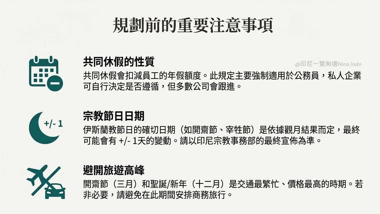 【印尼行事曆】 2026 印尼國定假日與共同休假日期